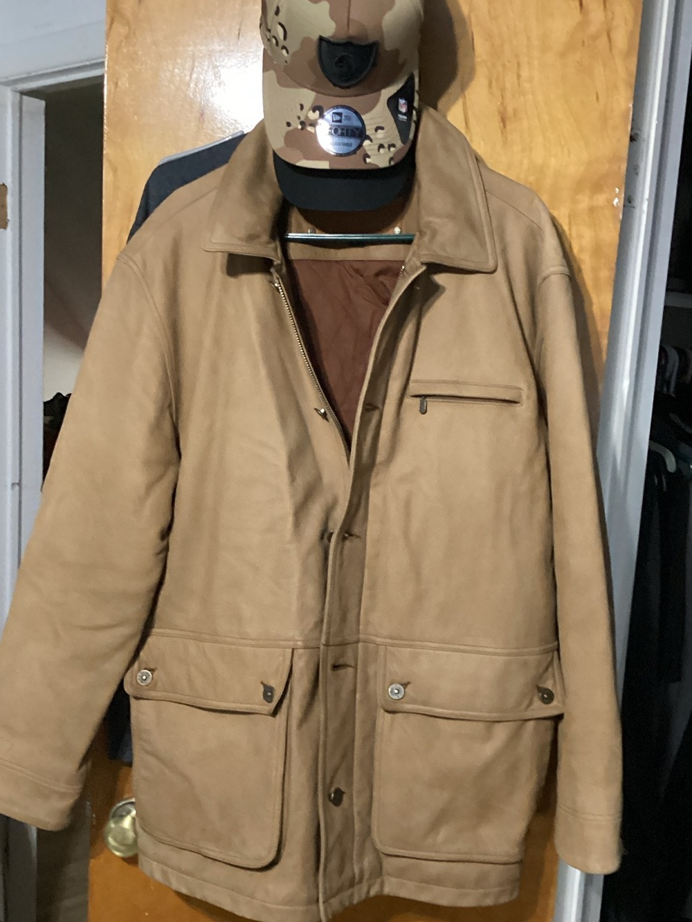 Vintage Timberland Tan Leather Field Jacket